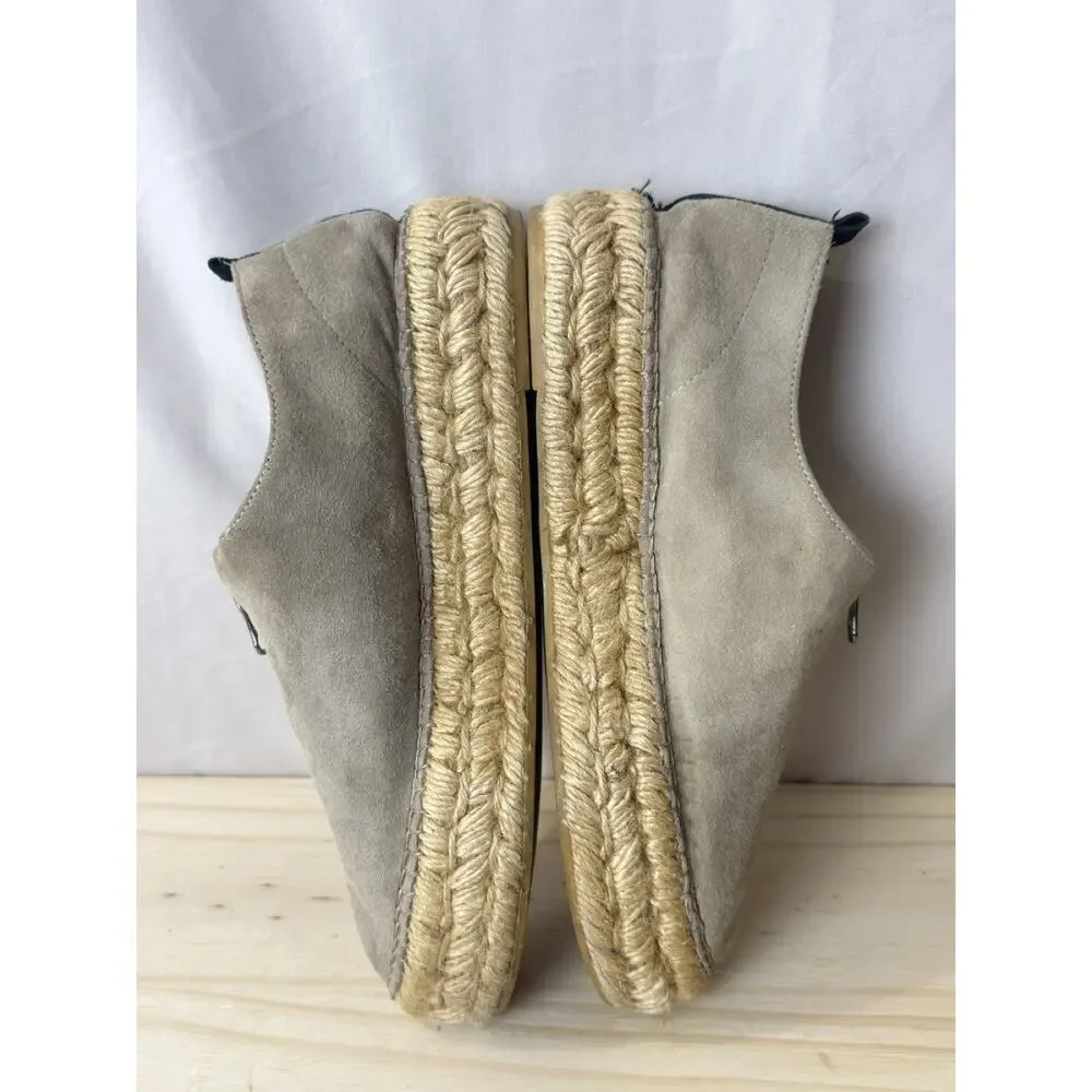 Eric Michael Serena Womens Brown Nubuck Espadrille Platform Shoes Size 39/8.5-9